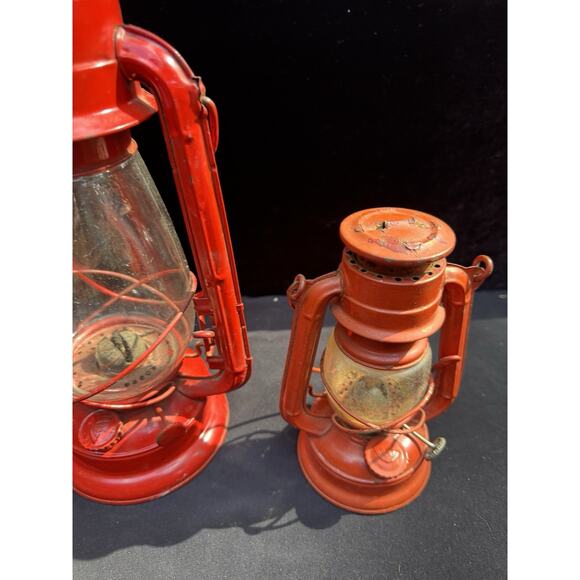 4 Nice VTG WINGED WHEEL Red Lanterns No. 350 & 500 Japan - Picture 5 of 13